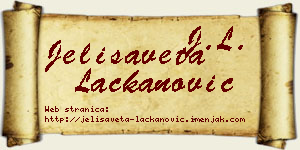 Jelisaveta Lackanović vizit kartica